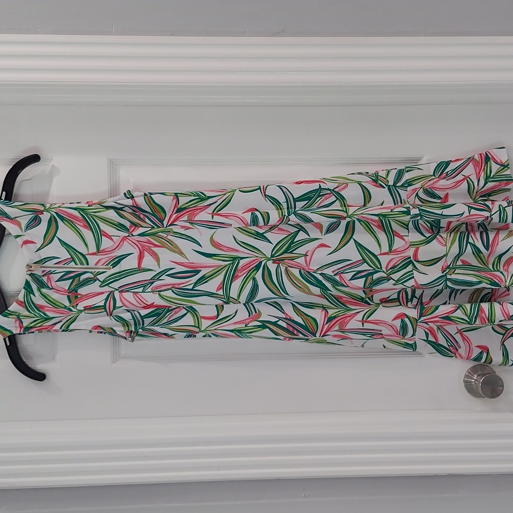 Palm Print Dress - Picture 5 of 7